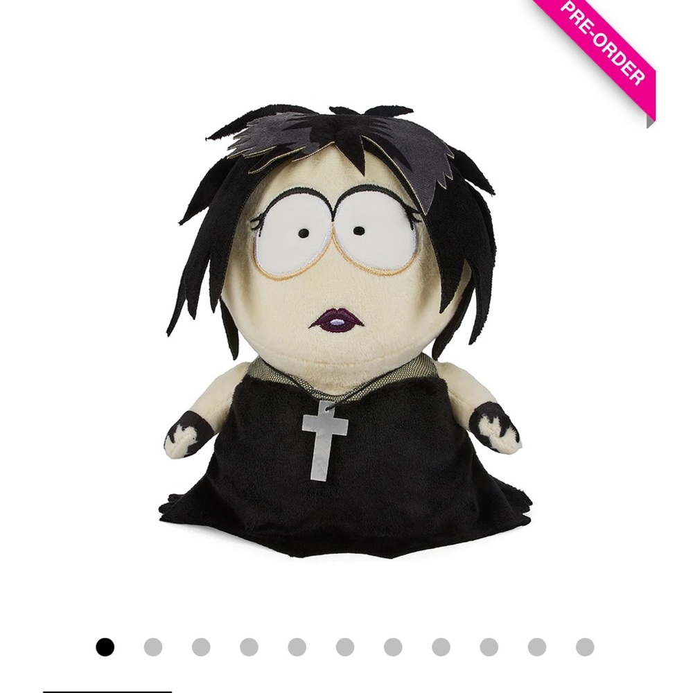SOUTH PARK GOTH KID HENRIETTA 8" PHUNNY PLUSH BY KIDROBOT